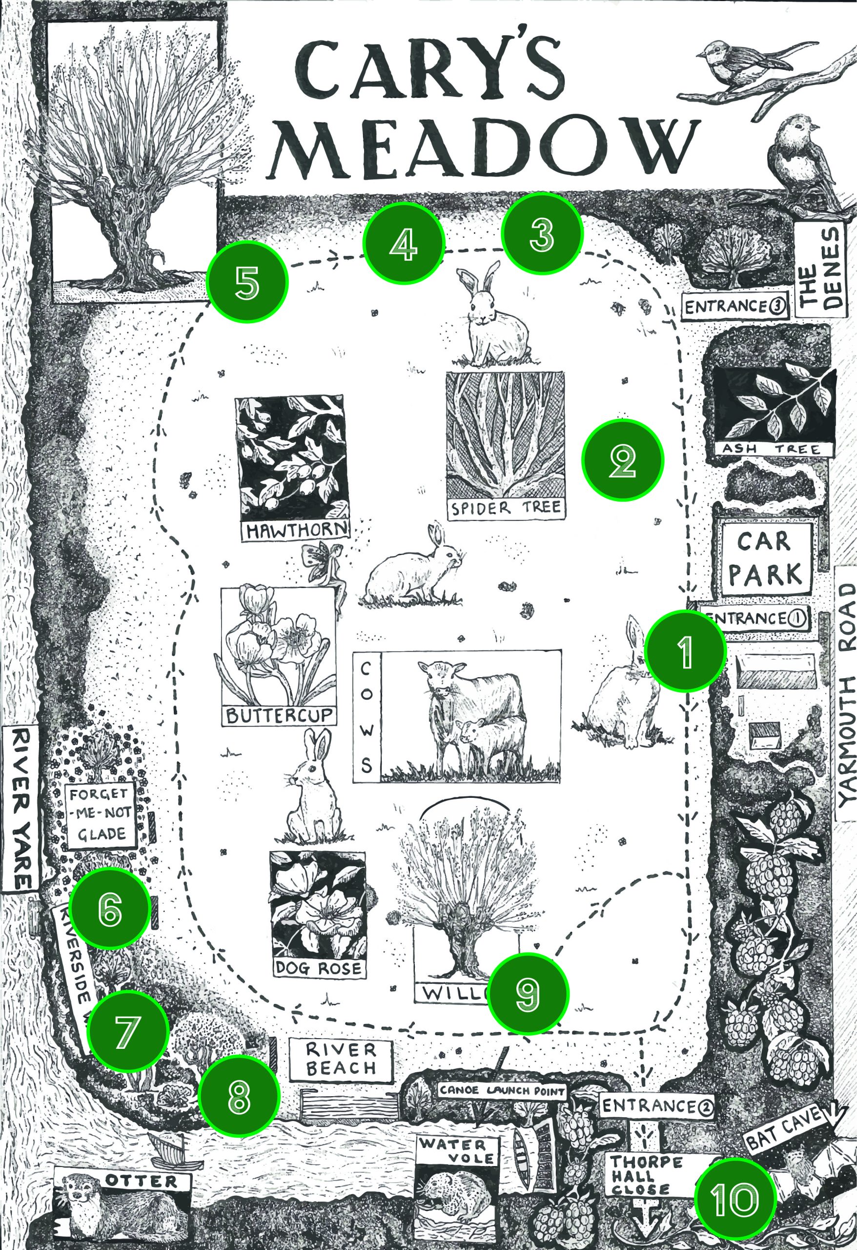 Fairy Doors Trail Map